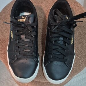 Puma Black and Gold Espadrilles